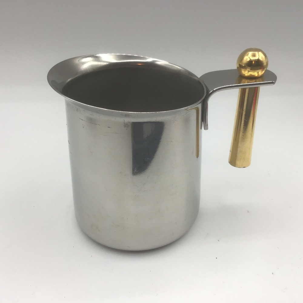 Vintage 1980 Guido Bergna Kitty Oro creamer, small milk or cream pitcher.